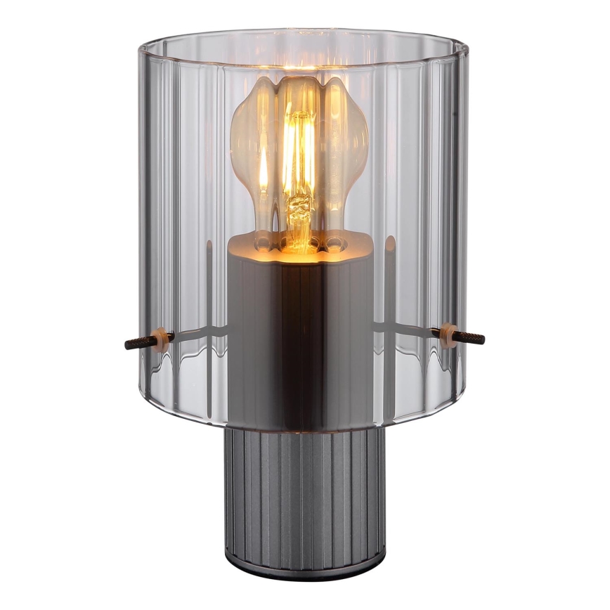 Globo - Eπιτραπέζιο φωτιστικό 1xE27/40W/230V διάμετρος 14 cm γκρι