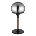 Globo - Eπιτραπέζιο φωτιστικό 1xE27/40W/230V μαύρο/καφέ