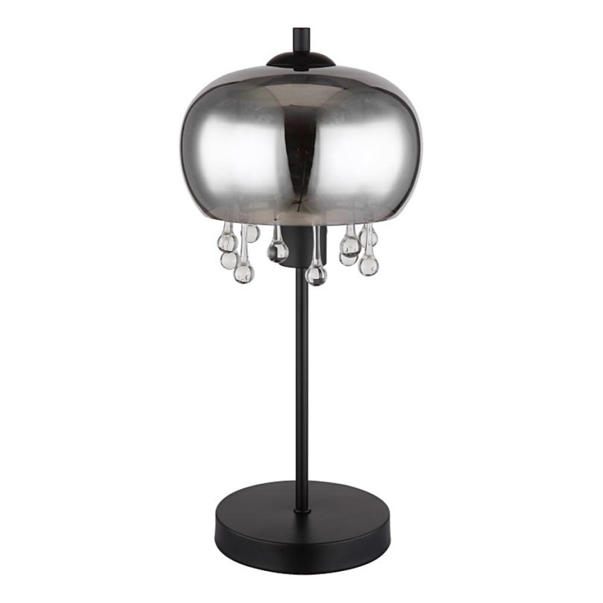 Globo - Eπιτραπέζιο φωτιστικό 1xE27/6W/230V διάμετρος 21 cm μαύρο