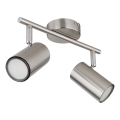 Globo - Φωτιστικό σποτ 2xGU10/25W/230V ματ χρώμιο