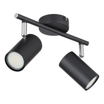 Globo - Φωτιστικό σποτ 2xGU10/25W/230V μαύρο