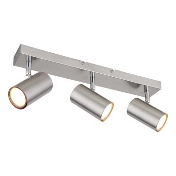Globo - Φωτιστικό σποτ 3xGU10/35W/230V ματ χρώμιο