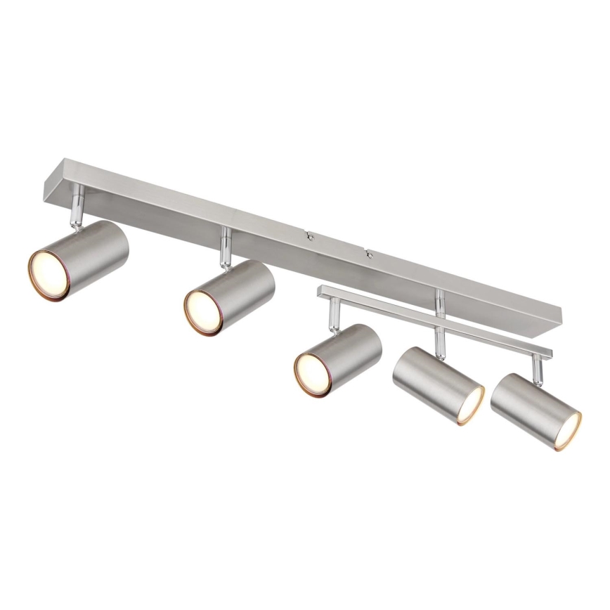 Globo - Φωτιστικό σποτ 5xGU10/35W/230V ματ χρώμιο