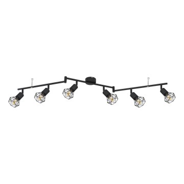 Globo - Φωτιστικό σποτ 6xE14/40W/230V μαύρο