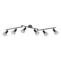 Globo - Φωτιστικό σποτ 6xE14/40W/230V μαύρο/καφέ