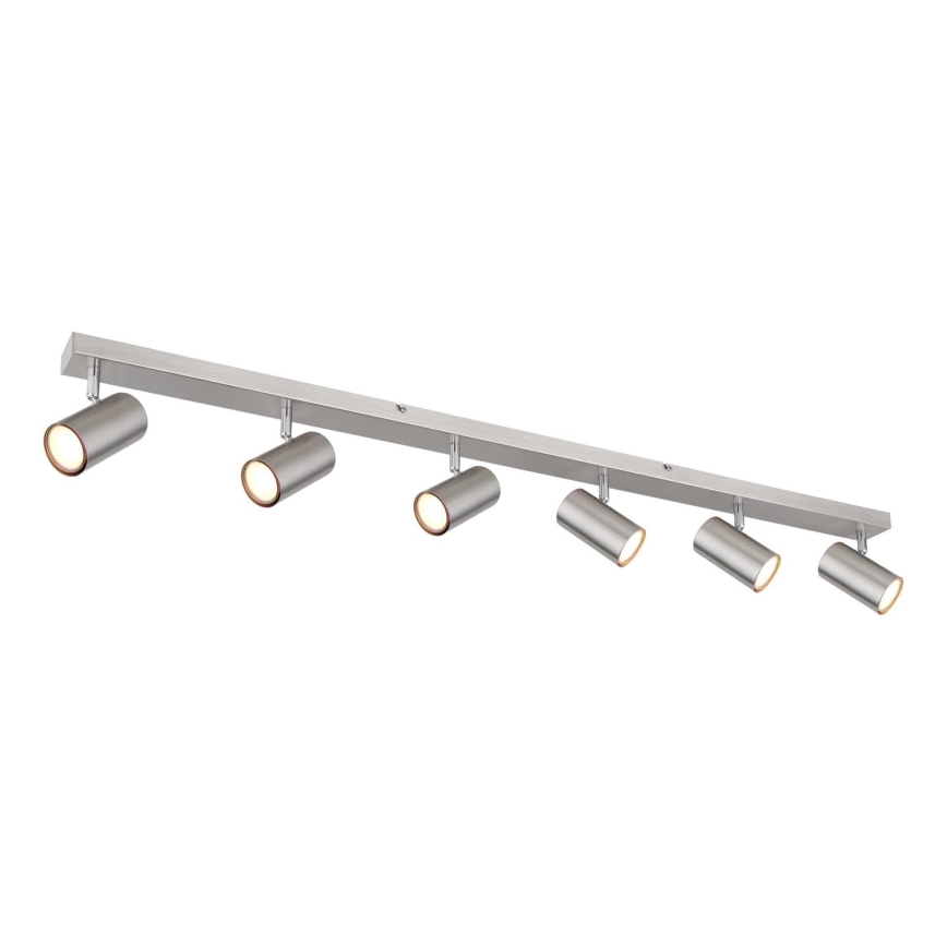 Globo - Φωτιστικό σποτ 6xGU10/35W/230V ματ χρώμιο