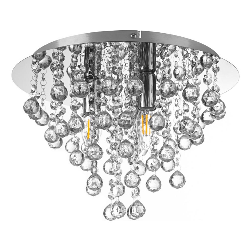 Globo - Φωτιστικό οροφής 3xE14/40W/230V διάμετρος 38 cm γυαλιστερό χρώμιο