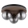 Globo - Φωτιστικό οροφής 3xE27/40W/230V Ø 39 cm καφέ/καπνιστό