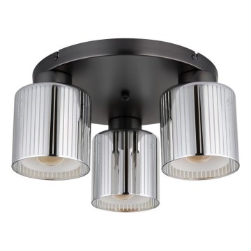 Globo - Φωτιστικό οροφής 3xE27/60W/230V γυαλιστερό χρώμιο, διάμ. 34,5 cm