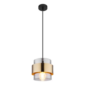 Globo - Φωτιστικό οροφής με καλώδιο 1xE27/60W/230V μαύρο/ορείχαλκος