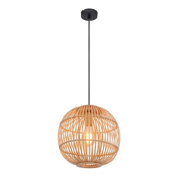 Globo - Φωτιστικό οροφής με καλώδιο 1xE27/60W/230V μπαμπού