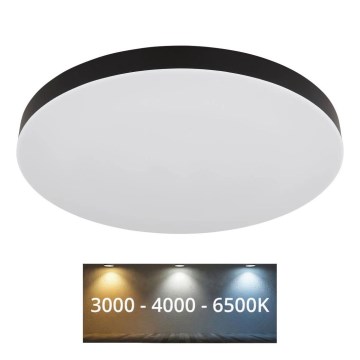 Globo - Φωτιστικό οροφής LED LED/50W/230V 3000K/4000K/6500K διάμετρος 50 cm μαύρο