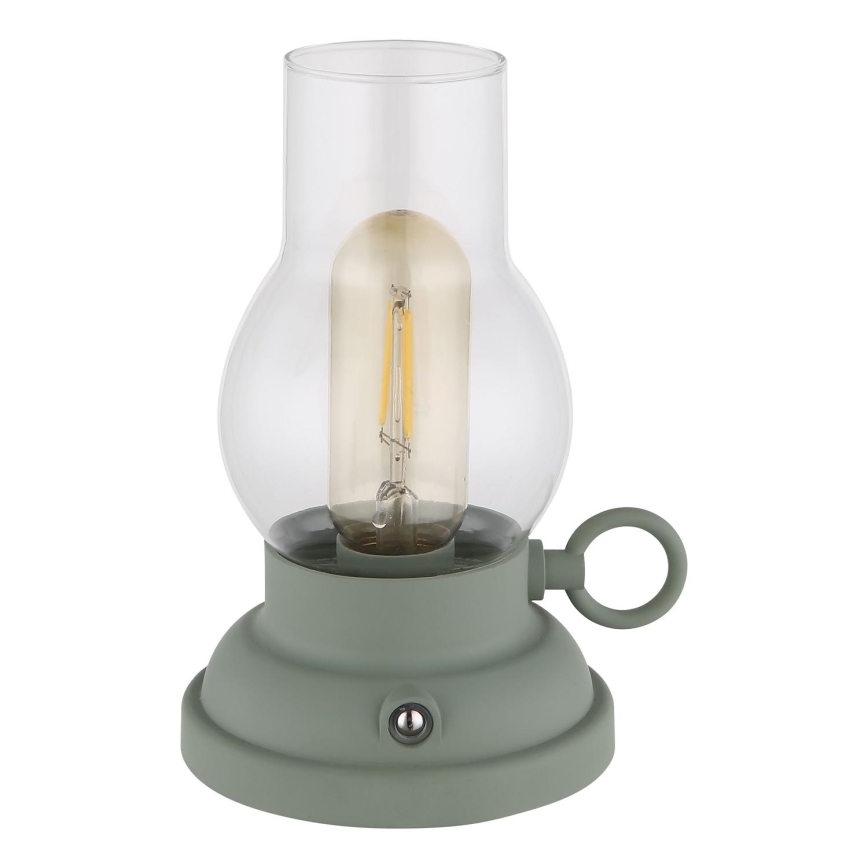 Globo - Φορητό επιτραπέζιο φωτιστικό LED με ρυθμιζόμενη ένταση, επαναφορτιζόμενο, αφής LED/1W/3,7V 1200 mAh πράσινο