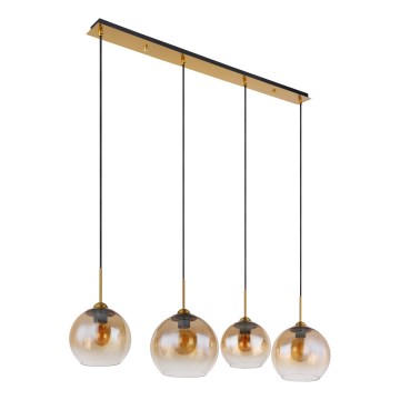 Globo - Κρεμαστό φωτιστικό σε καλώδιο 4xE27/60W/230V μπρούτζινο