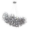 Globo - Κρεμαστό φωτιστικό με καλώδιο 10xE14/40W/230V ασημί