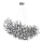 Globo - Κρεμαστό φωτιστικό με καλώδιο 10xE14/40W/230V ασημί