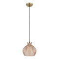 Globo - Κρεμαστό φωτιστικό με καλώδιο 1xE27/60W/230V Ø 22 cm χρυσό