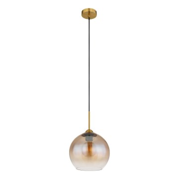 Globo - Κρεμαστό φωτιστικό με καλώδιο 1xE27/60W/230V μπρούτζινο