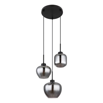 Globo - Κρεμαστό φωτιστικό με καλώδιο 3xE27/40W/230V μαύρο