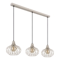 Globo - Κρεμαστό φωτιστικό με καλώδιο 3xE27/40W/230V μπεζ
