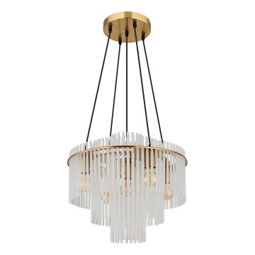 Globo - Κρεμαστό φωτιστικό με καλώδιο 5xE27/60W/230V, χρυσό