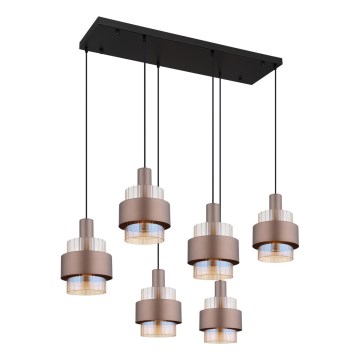Globo - Κρεμαστό φωτιστικό με καλώδιο 6xE27/60W/230V