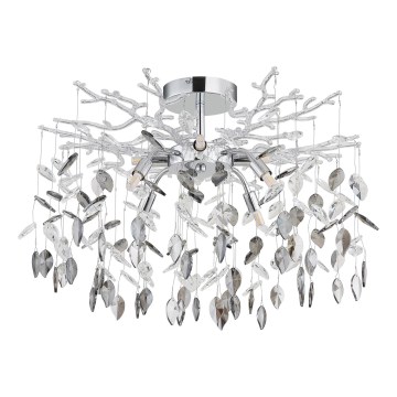 Globo - Κρεμαστό φωτιστικό με ράβδο 8xG9/8W/230V γυαλιστερό χρώμιο
