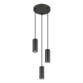 Globo - Κρεμαστό φωτιστικό οροφής 3xGU10/25W/230V μαύρο
