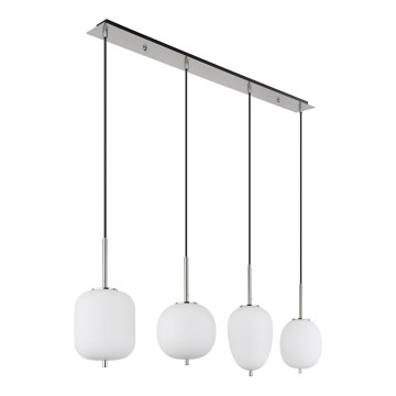 Globo - Κρεμαστό φωτιστικό οροφής 4xE14/40W/230V λευκό