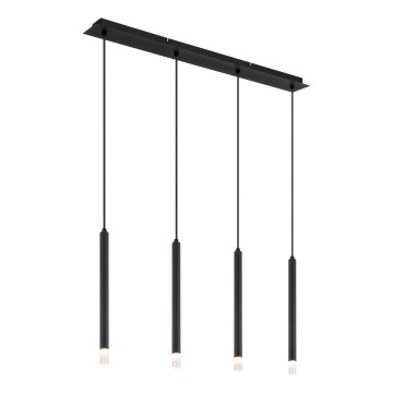 Globo - Κρεμαστό φωτιστικό οροφής 4xG9/4W/230V μαύρο