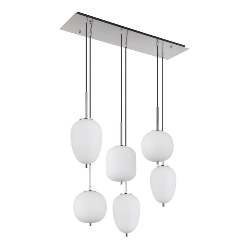 Globo - Κρεμαστό φωτιστικό οροφής 6xE14/40W/230V γυαλιστερό χρώμιο
