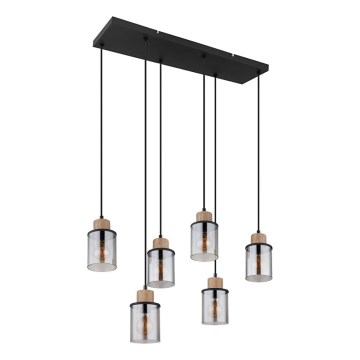 Globo - Κρεμαστό φωτιστικό οροφής 6xE27/15W/230V