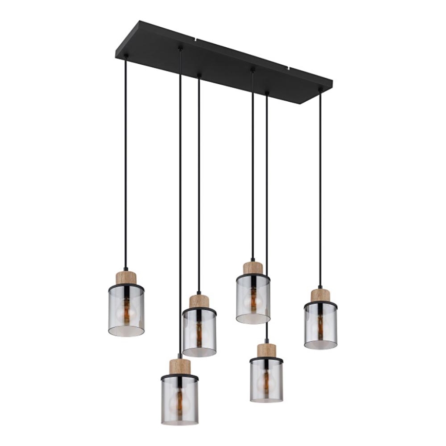 Globo - Κρεμαστό φωτιστικό οροφής 6xE27/15W/230V