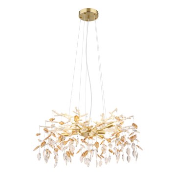 Globo - Κρεμαστό φωτιστικό οροφής 8xG9/8W/230V διάμετρος 61 cm χρυσό