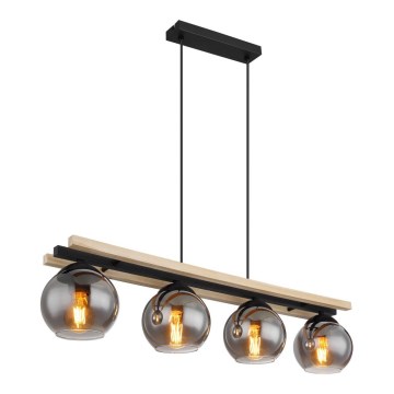 Globo - Κρεμαστό φωτιστικό οροφής ράγα 4xE27/25W/230V