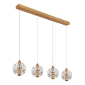 Globo - Κρεμαστό LED φωτιστικό με καλώδιο LED/32W/230V 3000K χρυσό