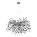 Globo - Κρεμαστός πολυέλαιος με καλώδιο 10xE14/40W/230V ασημί
