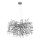 Globo - Κρεμαστός πολυέλαιος με καλώδιο 10xE14/40W/230V ασημί