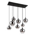 Globo - Κρεμαστός πολυέλαιος με καλώδιο 8xE27/40W/230V μαύρος