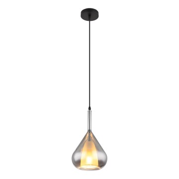 Globo - Κρεμαστό φωτιστικό οροφής 1xE27/60W/230V διάμετρος 20 cm μαύρο