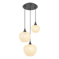 Globo - Κρεμαστό φωτιστικό οροφής 3xE27/40W/230V λευκό/ανθρακί