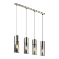 Globo - Κρεμαστό φωτιστικό οροφής 4xE27/25W/230V ματ χρώμιο