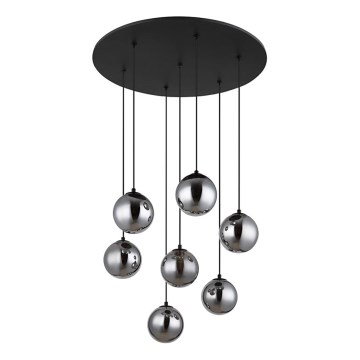 Globo -  Κρεμαστό φωτιστικό οροφής LED 7xG9/3,5W/230V φιμέ/μαύρο