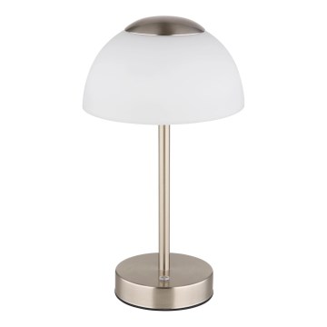 Globo - LED Dimmable επαναφορτιζόμενο επιτραπέζιο φωτιστικό	 LED/2,5W/5V 1800mAh 2700K/4000K/6500K ματ χρώμιο