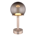 Globo - LED Dimmable επαναφορτιζόμενο επιτραπέζιο φωτιστικό αφής LED/2,5W/5V 1800mAh 2700/4000/6500K Ροζ χρυσό