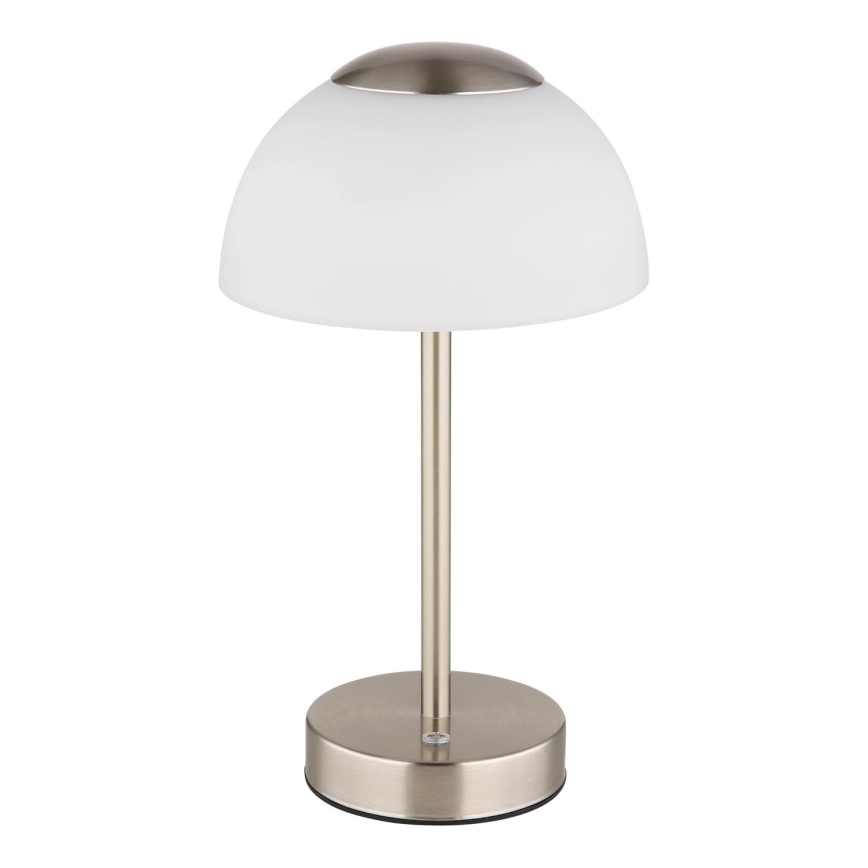 Globo - LED Dimmable επαναφορτιζόμενο επιτραπέζιο φωτιστικό	 LED/2,5W/5V 1800mAh 2700K/4000K/6500K ματ χρώμιο