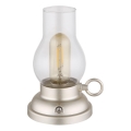 Globo - LED Dimmable επαναφορτιζόμενο επιτραπέζιο φωτιστικό αφής LED/1W/3,7V 1200 mAh ματ χρώμιο