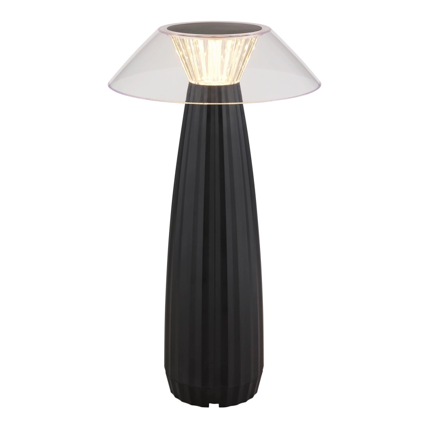 Globo - LED Dimmable επαναφορτιζόμενο επιτραπέζιο φωτιστικό αφής LED/1W/3,7V 3000K 1200mAh μαύρο