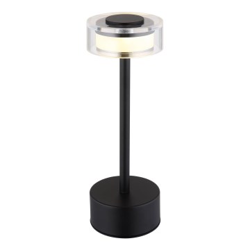 Globo - LED Dimmable επαναφορτιζόμενο επιτραπέζιο φωτιστικό αφής LED/2,5W/3,7V 2700/4000/6500K 1800mAh μαύρο