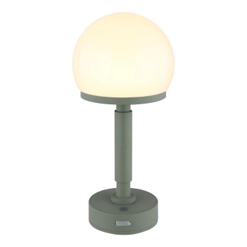 Globo - LED Dimmable επαναφορτιζόμενο επιτραπέζιο φωτιστικό αφής LED/2,5W/5V 1800mAh 2800K πράσινο